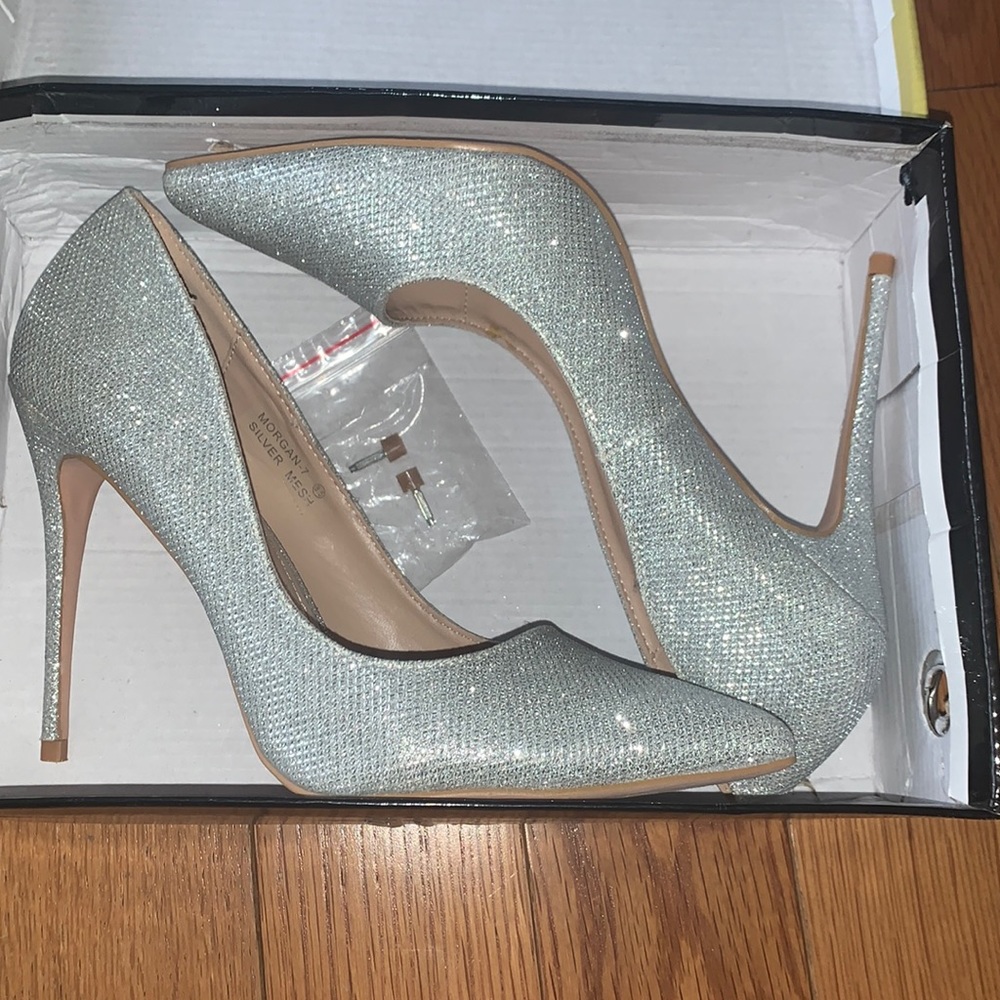 silver heels